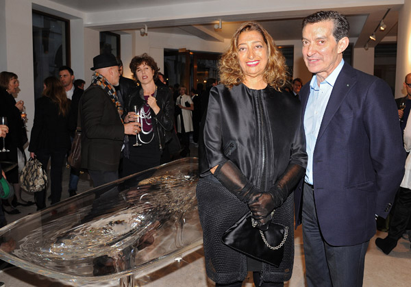 Zaha Hadid and David Gill