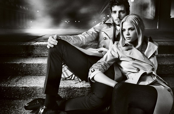 burberry autumn winter 2012 ad campaign featuring gabriella wilde and roo panes