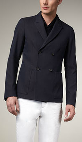 JIL SANDER DOUBLE BREASTED BLAZER SOFT TAILORING