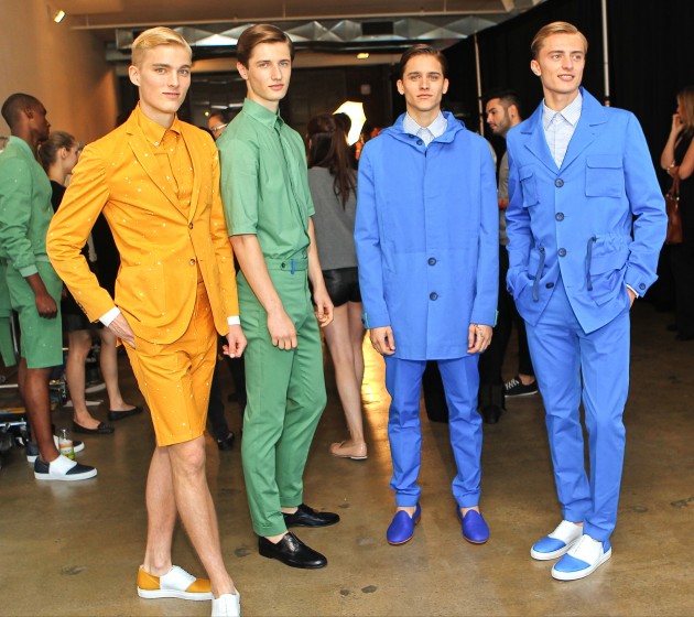 Carlos Campos Spring 2013 Backstage: Starring Blue, Gold, White & Green