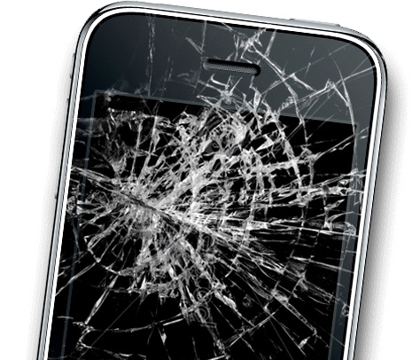 Cracked iPhone Screen ClearPlex