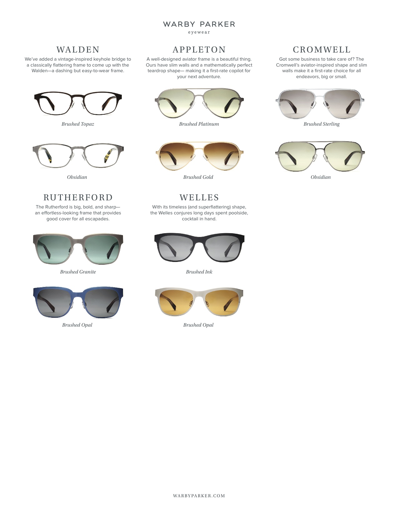 Warby Parker Titanium Collection