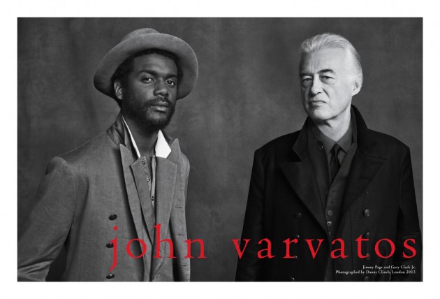 John Varvatos Spring 2013 campaign advertisement ad jimmy page Gary Clark jr Danny Clinch London Rivoli Ballroom