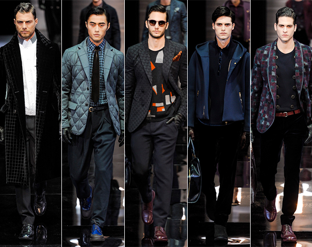 Giorgio Armani Fall 2013 Menswear runway milan fashion week pitti uomo male models